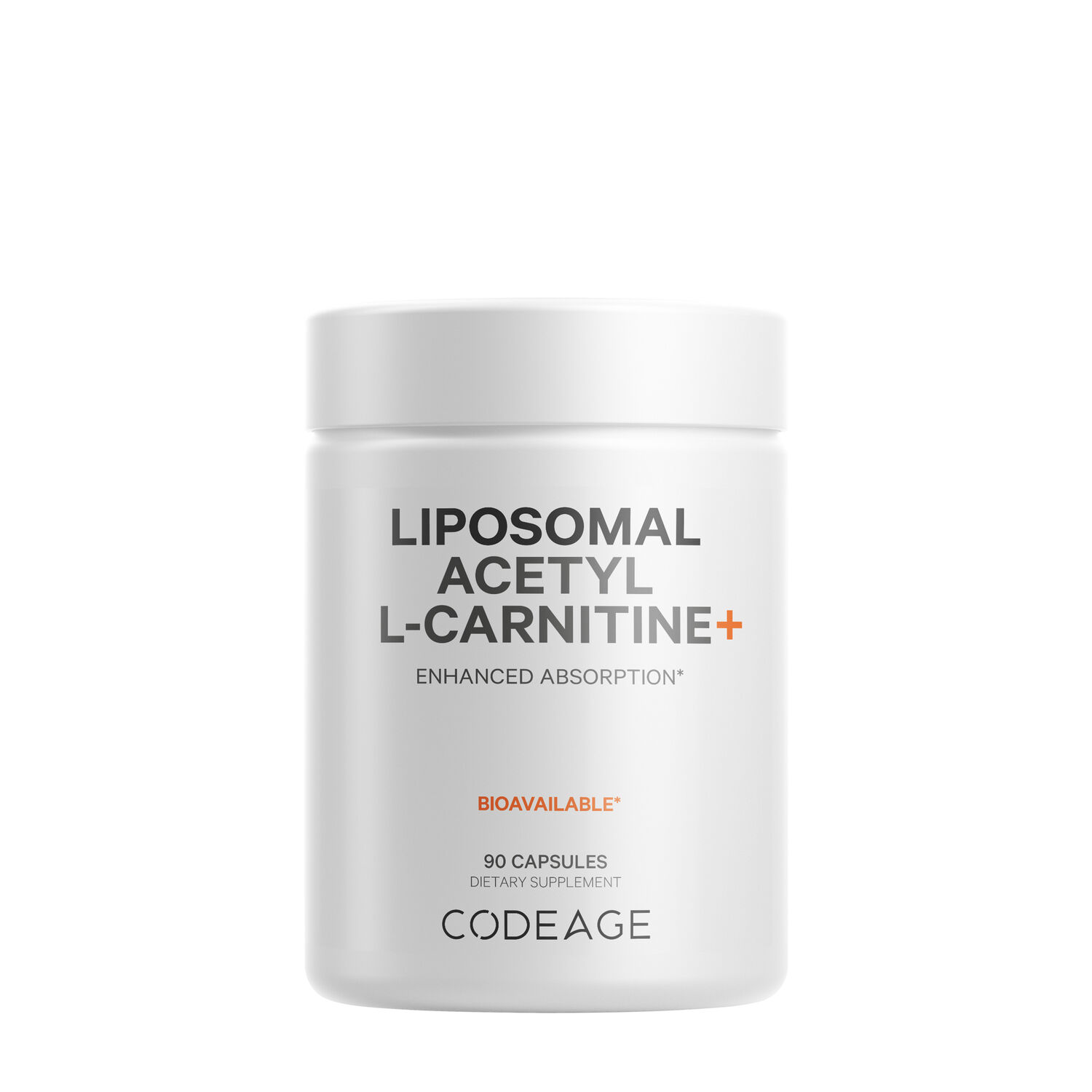 Codeage Liposomal Acetyl L-Carnitine+ - 90 Capsules (90 Servings)